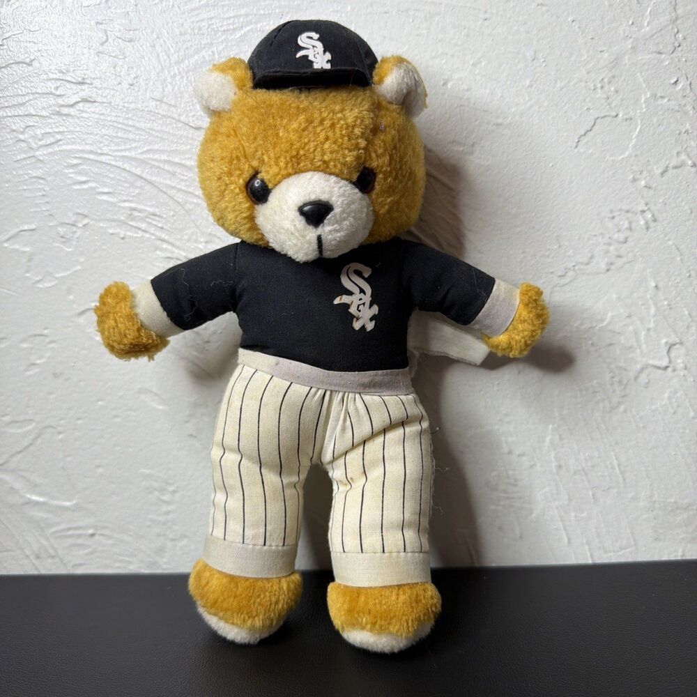 Vintage Chicago White Sox Bear Plush 9” Play By Play Steven Smith Stuffed Toy